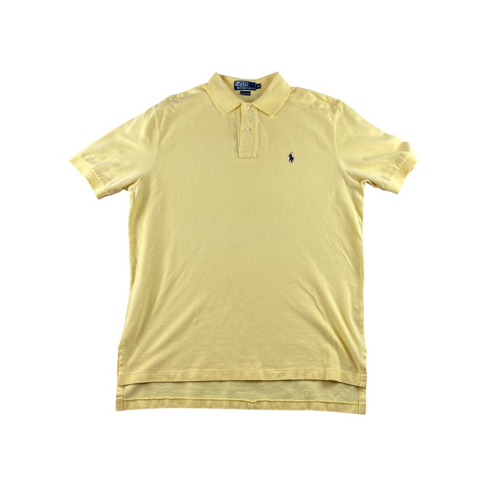 Polo Ralph Lauren Yellow Short Sleeve Classic Fit Polo Shirt Mens Size M